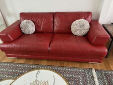 Sofa leather dfs for sale  LONDON