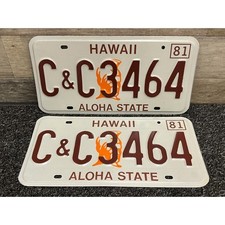 1981 hawaii license for sale  Saint Paul