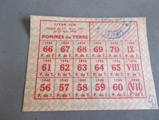 Guerre 45.tickets rationnement d'occasion  Sainte-Maxime