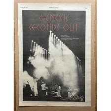 Genesis seconds poster for sale  CHESTERFIELD