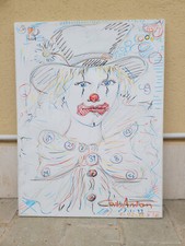 Quadro clown 60x80 usato  Carpi