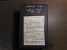 Gadda scritti vari usato  Vanzago