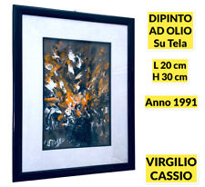 💛❤️QUADRO CASSIO VIRGILIO⭐ORIGINALE 1991⭐PITTURA AD OLIO⭐ARTE MODERNA⭐RARO💛❤️ comprar usado  Enviando para Brazil