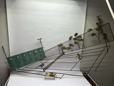 wall metal tennis sculpture for sale  Anderson