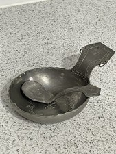SAMI MADE JOKKKMOKKS TENN (SWA) CYNA KUKSA / KASA CUP & SPOON ok. 1960. SZWEDZKA na sprzedaż  Wysyłka do Poland