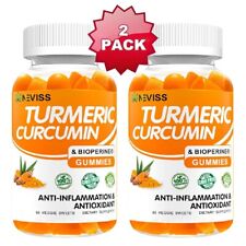 Usado, Pacote com 2 gomas orgânicas 100% naturais de curcumina de cúrcuma comprar usado  Enviando para Brazil