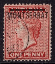 Montserrat 1876 red for sale  COLWYN BAY