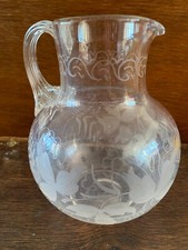 Antique etched glass for sale  RICKMANSWORTH