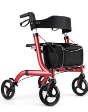 Caminhantes rolantes para idosos com assento dobrável andadores de rolo leves 300 lb EUA comprar usado  Enviando para Brazil