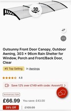aluminium canopy for sale  BRISTOL