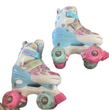 Patins PLIIMONA menina crianças pequenas, patins ajustáveis, rosa/azul comprar usado  Enviando para Brazil