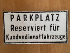 Blechschild 20x40 parkplatz gebraucht kaufen  Ulm