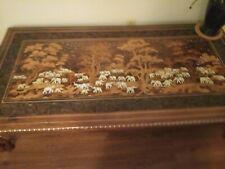 Elephant wooden coffee for sale  Elizabethton