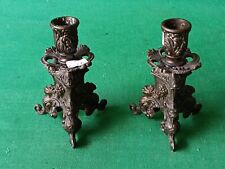 Coppia vecchi candelabri usato  Italia