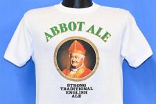 Usado, Camiseta vintage anos 80 ABBOT ALE BEER FORTE TRADICIONAL INGLESA ALE PROMO KING LOGO P comprar usado  Enviando para Brazil