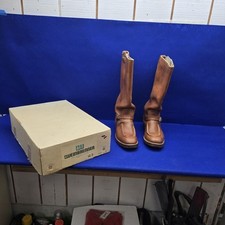 Antigo Weinbrenner 12 18"Alto Engenheiro Motocicleta Couro Botas de Cobra USADAS pilotadas comprar usado  Enviando para Brazil