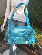 Sac mains turquoise d'occasion  Montigny-le-Bretonneux
