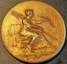 Médaille argent vermeil d'occasion Médaille argent vermeil d'occasion  Gallardon