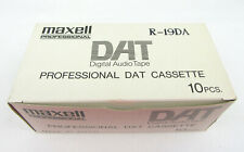 Maxell R-19DA DAT Fita de Áudio Digital Caixa de 10 - Novo Estoque Antigo, Frete Grátis comprar usado  Enviando para Brazil