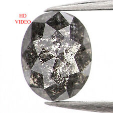 Diamante natural suelto forma ovalada 0,37 quilates 4,80 mm sal y pimienta diamante LQ701 segunda mano  Embacar hacia Mexico
