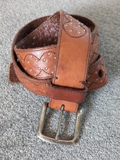 Leather studded belt for sale  LOWESTOFT