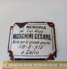 Targa smaltata alla usato  Borgo San Lorenzo