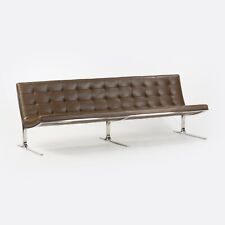 Sofá de 3 lugares 1960 Nicos Zographos CH28 fita em couro marrom Mies Knoll SOM comprar usado  Enviando para Brazil