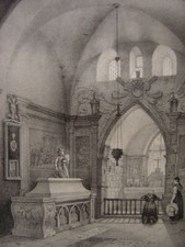 Grande lithographie chapelle d'occasion Grande lithographie chapelle d'occasion  Brumath