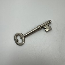 Antigo latão níquel #2 barril chave esqueleto trava de porta antiga 2,75 pol comprar usado  Enviando para Brazil