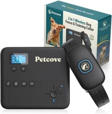 Cerca para cães PetCove 2.4GHz não GPS sem fio e coleira de treinamento remoto (caixa aberta), usado comprar usado  Enviando para Brazil