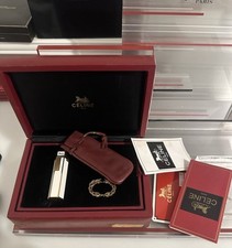 Usado, Isqueiro hexagonal raro CELINE Paris – laca branca, banhado a ouro, conjunto completo comprar usado  Enviando para Brazil