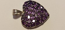 Anhänger herz amethyst gebraucht kaufen  Frankfurt am Main