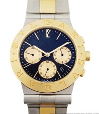 Vintage Bvlgari Bulgari Diagono Relógio Cronógrafo Aço Ouro 18k Caixa Papéis	 comprar usado  Enviando para Brazil