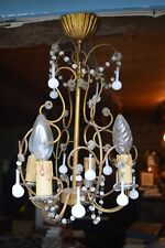 Lustre pampilles opaline d'occasion  Quimper