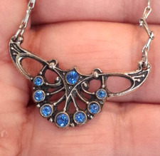 Versilberte halskette collier gebraucht kaufen  Wiesbaden