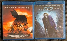 The Dark Knight (Blu-ray, 2010, Canadian) & Batman Begins (Blu-ray, 2005) comprar usado  Enviando para Brazil
