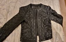 Zara leather jacket for sale  EDGWARE