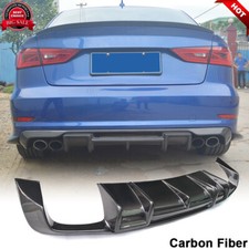 Spoiler labial difusor traseiro fibra de carbono para Audi A3 Sline S3 Sedan 2013-16 comprar usado  Enviando para Brazil