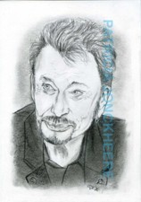 Johnny hallyday portrait d'occasion  Gravelines