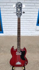Baixo Epiphone 5G vermelho cereja 4 cordas com HSC! -LL comprar usado  Enviando para Brazil