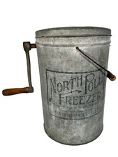 Antiga máquina de sorvete Pólo Norte Alaska Freezer Co Winchendon massa patente 1910, usado comprar usado  Enviando para Brazil