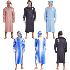 Roupa de dormir masculina pijama adulto camisa Henley camisolas fantasia árabe Halloween, usado comprar usado  Enviando para Brazil