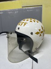 Usado, Capacete de motocicleta vintage década de 1960 Yoder Pacer 79X ouro branco protetor facial aberto 3 66 comprar usado  Enviando para Brazil