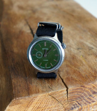 Relógio de pulso raro Vostok 2403 mostrador verde relógio soviético URSS USS masculino Wostok 1980 comprar usado  Enviando para Brazil