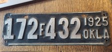 1925 oklahoma license for sale  Woodland Park