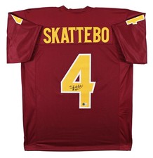 Camiseta Arizona State Cameron Skattebo assinada marrom estilo profissional BAS comprar usado Camiseta Arizona State Cameron Skattebo assinada marrom estilo profissional BAS comprar usado  Enviando para Brazil