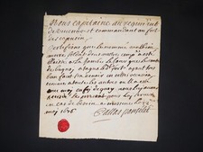 Certificat militaire manuscrit d'occasion  Paris I
