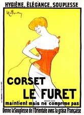 Affiche vintage corset d'occasion Affiche vintage corset d'occasion  France