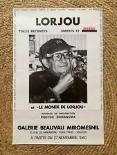 Affiche ancienne lorjou d'occasion  Senlis