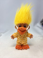 Fantasia de boneca Russ Troll 4,5 pol. pato com bico de pato e pés de teia amarelo galinha comprar usado  Enviando para Brazil